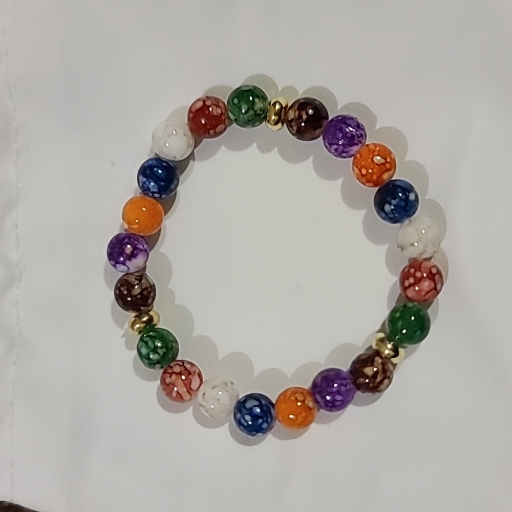 Seven Chakra energy stone bracelet